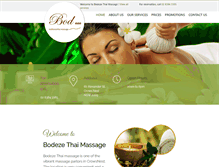 Tablet Screenshot of bodezethaimassage.com